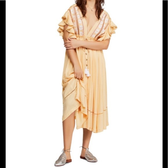 Free People Will Wait For Your Midi Dress - Picture 2 of 3